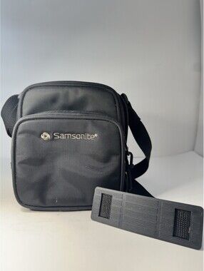 Samsonite Black Travel Shoulder Bag Small Crossbody Organizer Adjustable Strap